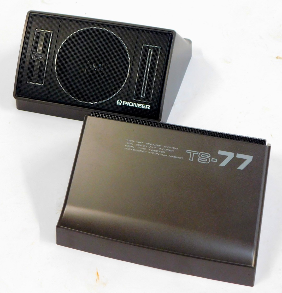 A Pioneer TS-77 surface mounted two way speaker system, boxed. - Image 2 of 2