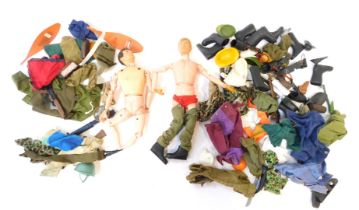 Action Men toys and accessories, to include weapons, clothing, etc. (2 boxes)