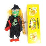 A Pelham Puppets Wicked Witch, boxed.