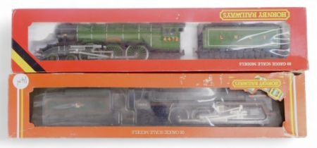 Hornby OO gauge locomotives, including BR class 7MT locomotive William Shakespeare 70004 in BR lined