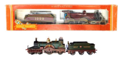 Hornby and Tri-ang locomotives, comprising R355MR compound locomotive 1000, 4-4-0 , and Tri-ang comp