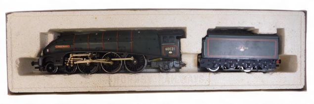 A Hornby OO gauge class A4 locomotive Wild Swan, 4-6-2, 60021, in BR lined green, R286, boxed.