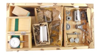 A group of Stewart steam engine component parts and castings. (1 box)