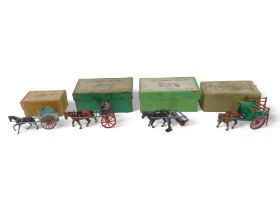 Britain's and other boxed figures, comprising No 45F milk float and horse, Home Farm Series horse ra