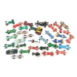 Diecast playworn racing cars, Dink and others, to include HWM, Alfa Romeo, Talbot, Lledo and others.
