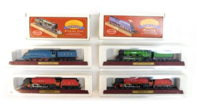 Britains Collectables Memories of Steam resin models, comprising Evening Star, Mallard, two static m