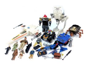 Kenner Star Wars figures and vehicles, and Yonezawa battery operated robots, including Chewbacca, Pr