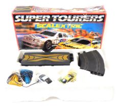 A Scalextric Super Tourers set, boxed.