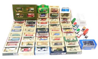 A collection of diecast playworn vehicles, to include three Harrod's Exclusive Edition sets, loose t