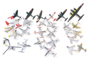 Built model planes, including US Airforce, WWII Japanese fighters and bombers, Egyptian Airforce, et