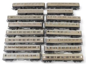 Hornby and other OO gauge LNER carriages.