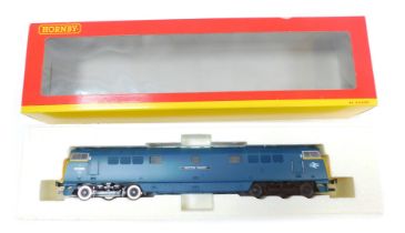 A Hornby OO gauge Class 52 diesel electric locomotive Western Ranger, BR blue with yellow ends, R215