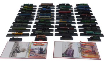 Amercom Great British Locomotives Collection magazines and static models, including 1923 class A3 nu
