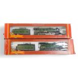 Hornby OO gauge locomotive, including class B17 Manchester United, in LNER apple green, and LNER cla
