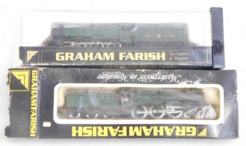 Graham Farrish N gauge locomotives, comprising 4-6-0, BR lined green livery, and 4-6-0, Great Wester