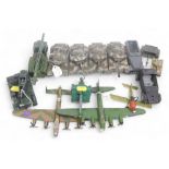 Corgi, Solido and other playworn military diecast, including Corgi Toys Centurion mark 3 tank, Corgi