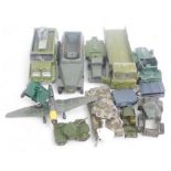 Dinky, Corgi and other military diecast vehicles, including Dinky Toys Shadow 2, Dinky Toys 7.5cm ta