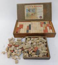 A cased set of Lotts Bricks Set 4, and some unboxed Lotts Bricks. (a quantity)