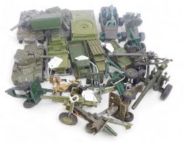 Lonestar Britains and other military diecast, to include Britains Kubel wagon, Dinky Alvis Scorpion