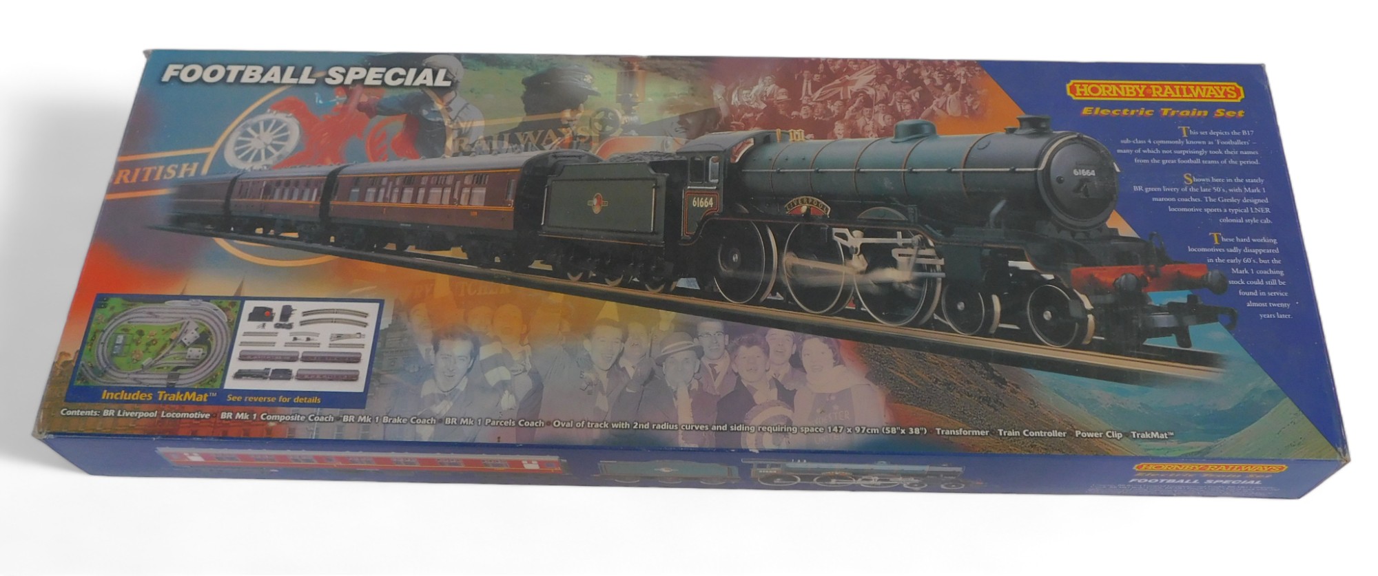 A Hornby OO gauge train set R1007 Football Special, boxed.
