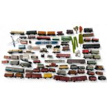 Hornby, Mainline and other rolling stock, including cattle vans, plank wagons, Lowmac wagons, brake