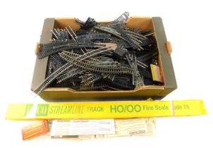 Peco Streamline OO gauge track and Hornby OO guage track and accessories, including points, straight