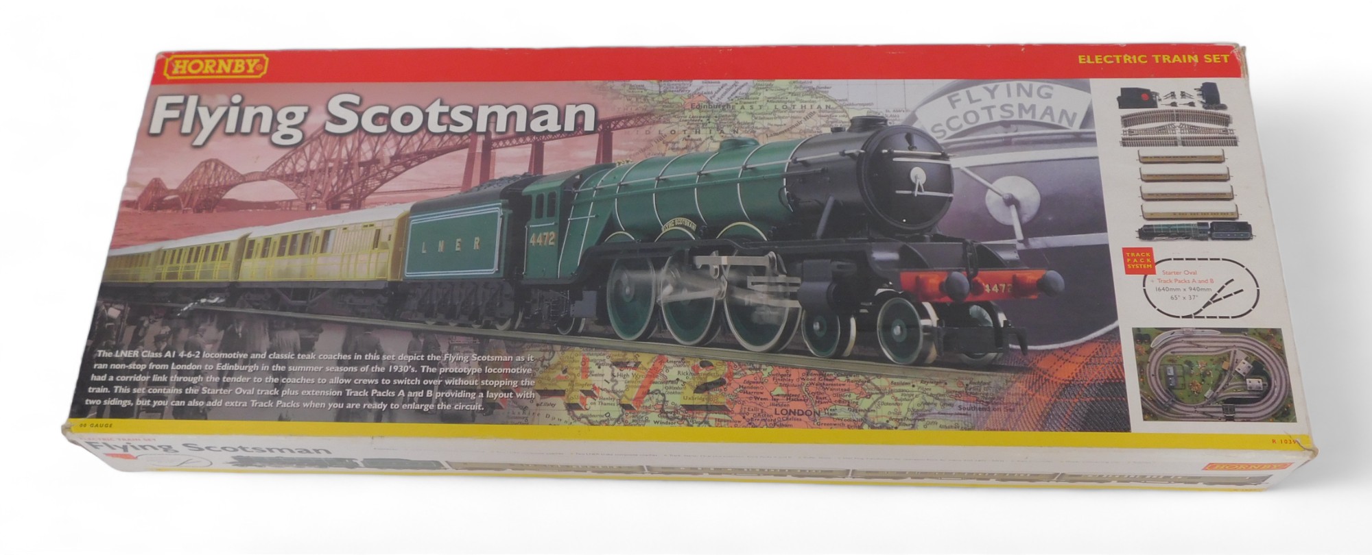 A Hornby OO gauge train set R1039 The Flying Scotsman, boxed, incomplete.