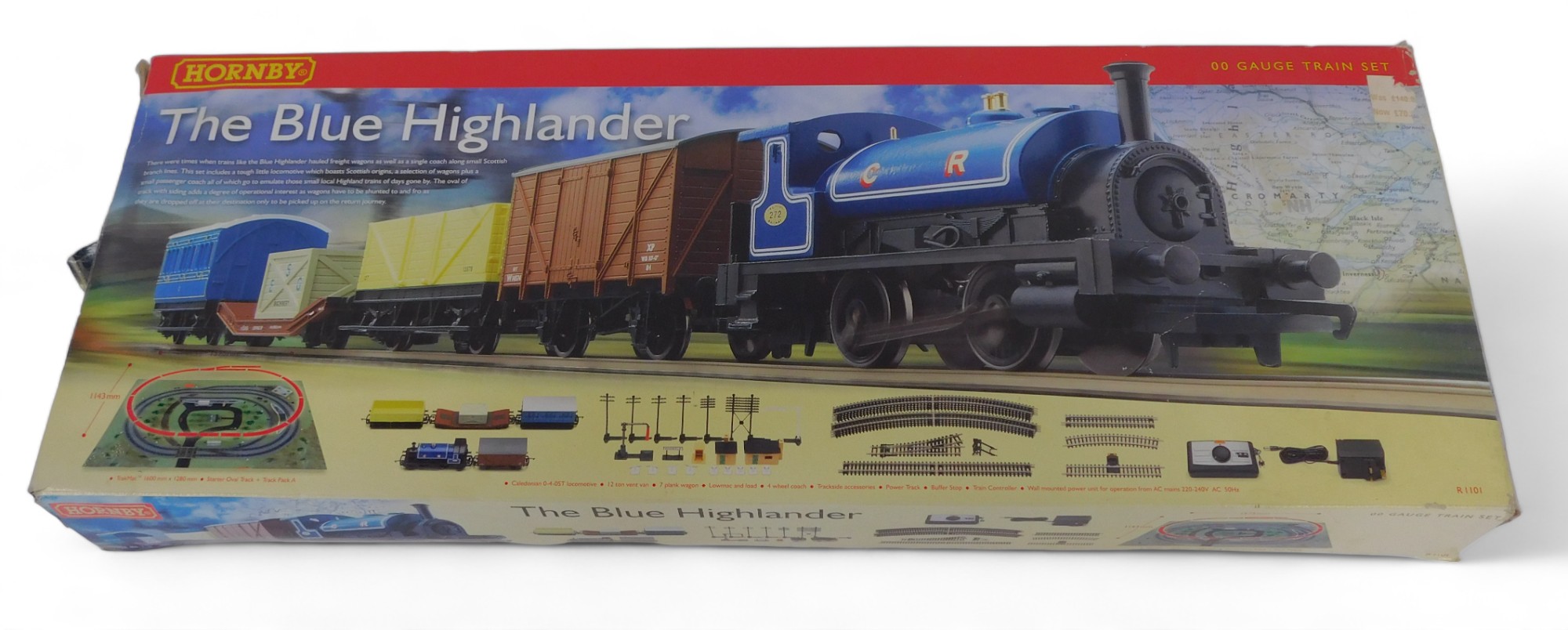 A Hornby OO gauge train set R1101 The Blue Highlander, boxed.
