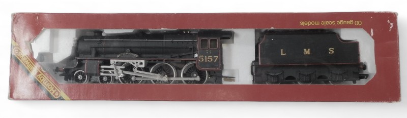 A Hornby OO gauge Black 5 locomotive The Glasgow Highlander, 5157, 4-6-0, LMS lined black, R840, box