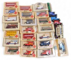 Lledo Days Gone and other diecast vehicles, including Leicester Corporation Tramways tram, Hull Dail