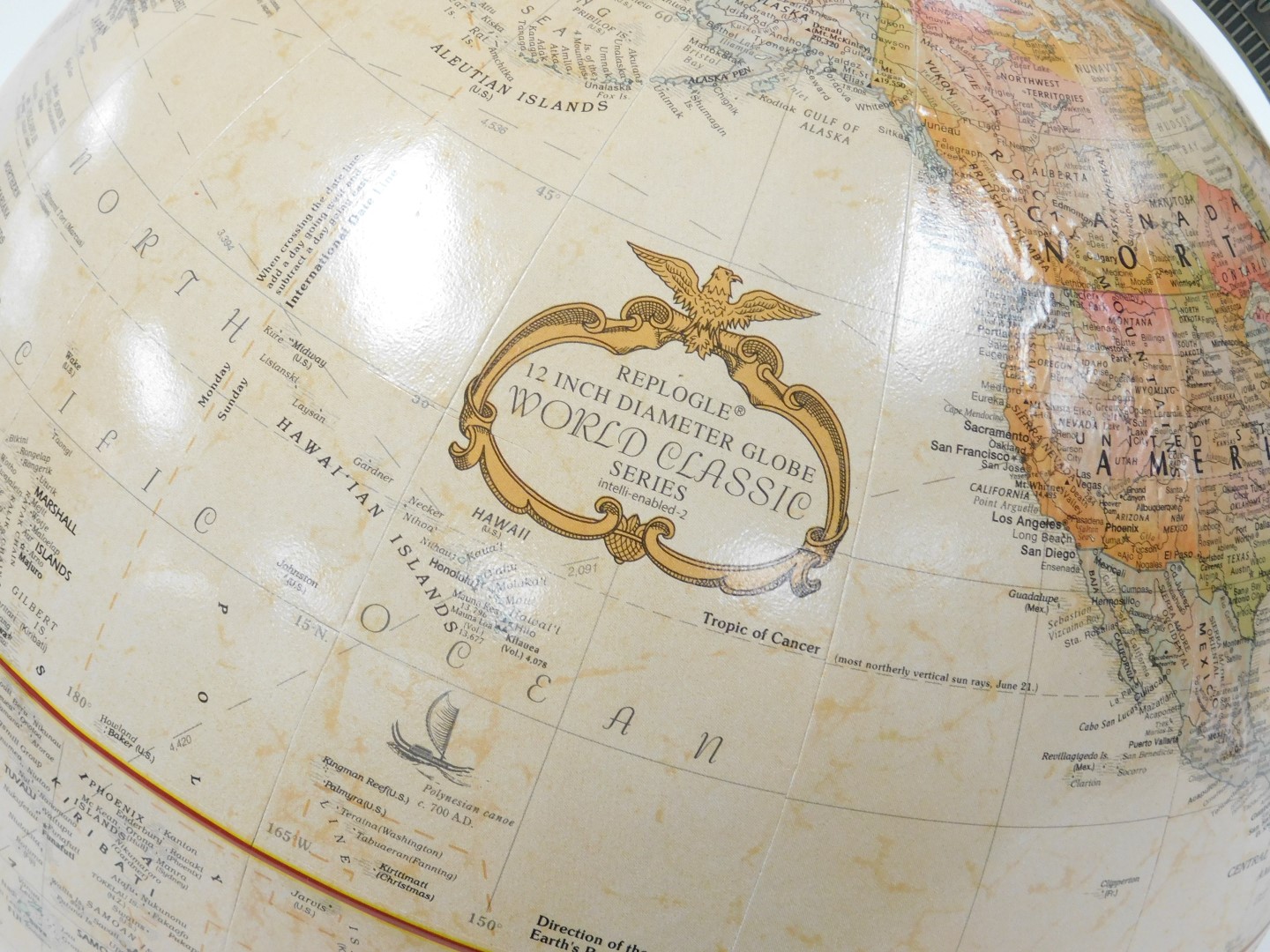 A Replogle 12 inch diameter globe, World Classic series, with QRbox instructions. - Image 3 of 4