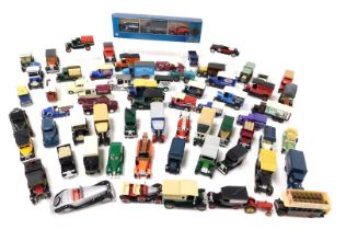 Matchbox Vanguard and Lledo diecast vintage trucks, and motor cars, together with a Lledo Malta Geor