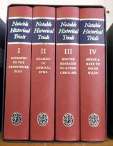 Books. Notable Historical Trials, four vols, Socretes to Oscar Wilde, tooled red cloth, in a slipcas