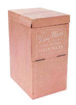 An early 20thC Tidy-Wear shop display box, for real human hair nets, and fringe nets, with advertise