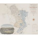 A Greenwood and Company map of the county of Derby, from an actual survey made in the years 1824 and