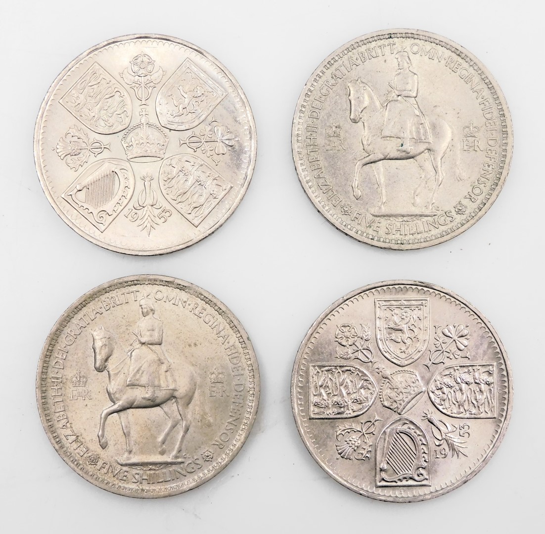 Twenty two commemorative five shilling coins, for Queen Elizabeth II Coronation 1953 and further fiv - Image 2 of 2