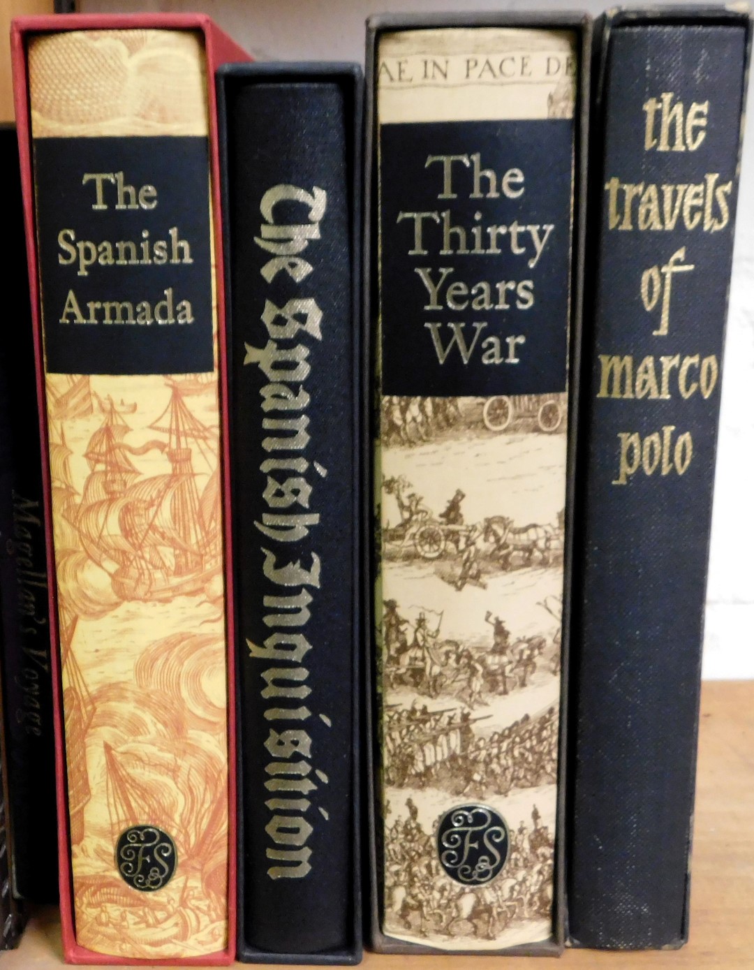 Books. Folio Society, comprising The Spanish Armada, The Spanish Inquisition, The Thirty Years War,