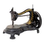 A late 19thC Entwistle and Kenyon sewing machine.