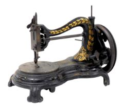 A late 19thC Entwistle and Kenyon sewing machine.