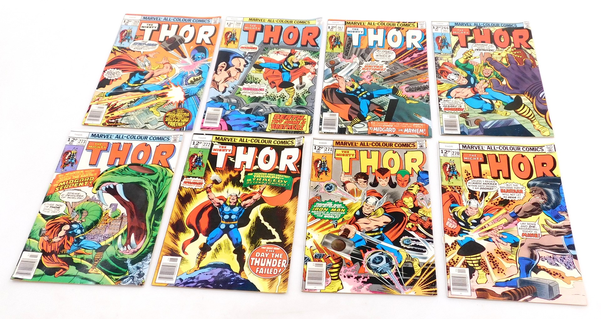 Marvel comics. Thirty two editions of The Mighty Thor, issues, 234, 235, 236, 237, 242, 245, 248-273 - Image 5 of 5