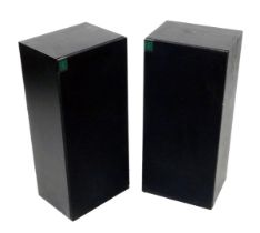 A pair of Wharfedale Delta 90 speakers, in black ash units.