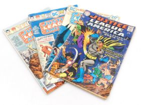 D.C. comics. Four editions of Justice League of America, Issues 55,109,126,131. (Bronze Age).