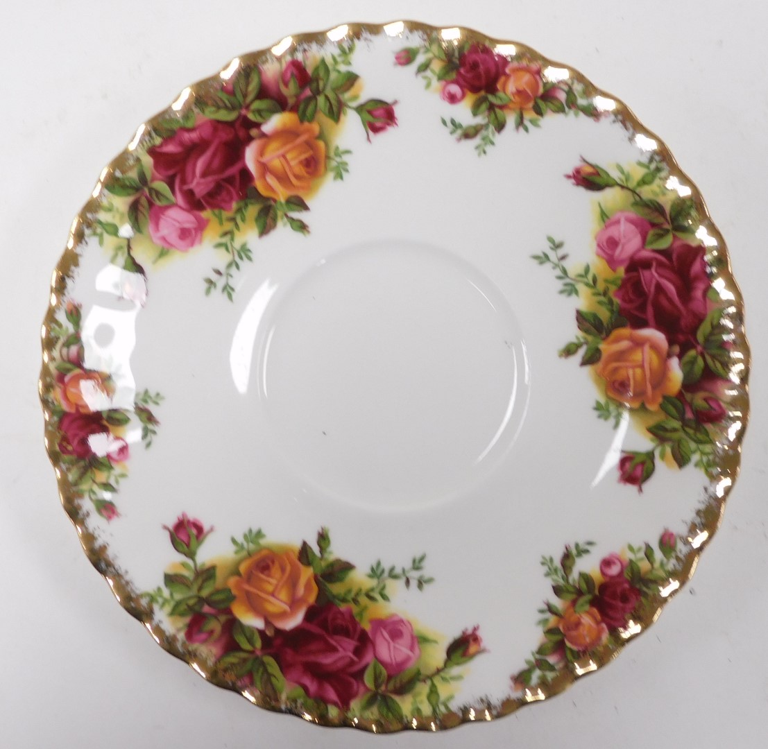 A group of Royal Albert porcelain Old Country Roses pattern tablewares and ornaments, including a te - Image 2 of 3