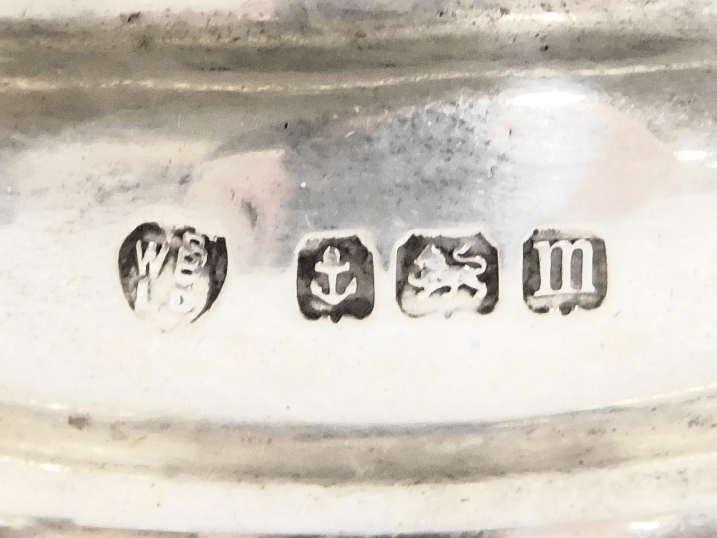 Six silver napkin rings, variously decorated, 3.55oz. - Image 2 of 4