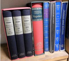 Books. Folio Society, comprising Carlyle (Thomas) The French Revolution, three vols, Lefebvre (Georg