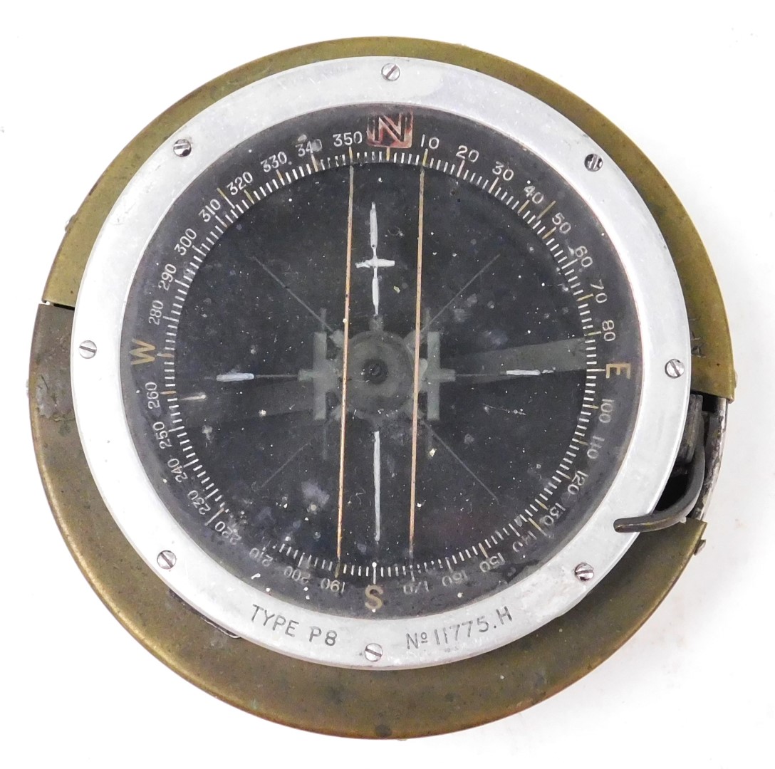 A WWII Air Ministry P8 aircraft compass, number 11775.H. - Image 2 of 3