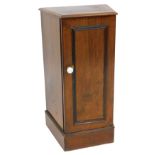 A Victorian mahogany stained pot cupboard, 79cm high, 42cm wide.