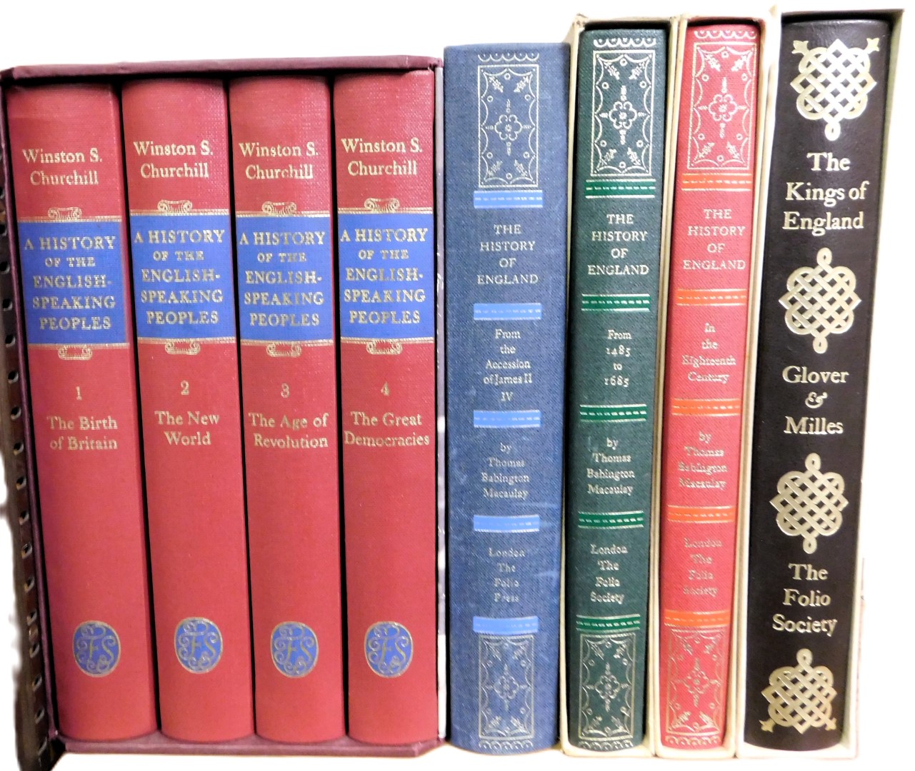 Books. Folio Society, comprising Churchill (Winston S) A History of the English-Speaking Peoples, fo