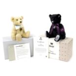 A Steiff Queen Elizabeth II memorial bear, number 6898, with certificate, and the Footprints in the