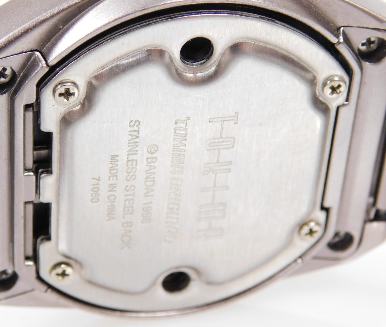 A Bandai Tokima metal case robot wristwatch, with a digital movement. - Image 2 of 2